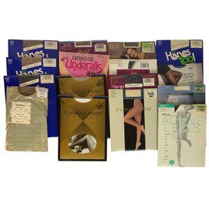 Lot Of 16 Womens Pantyhose Various Brands & Colors Size Small Medium